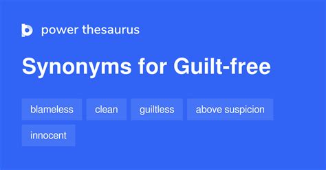guilt free synonym